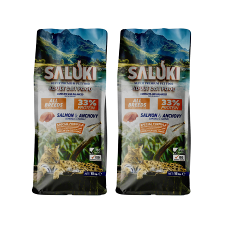 Somonlu Kuru Kedi Maması (Hem Kısır ve Hemde Kısır Olmayan Kediler İçin Özel Formüle Edilmiş) 2 X 15 Kg = 30 KG